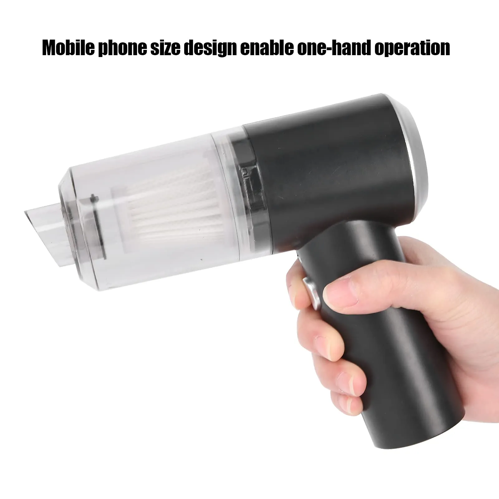 Sonew Mini Cordless Handheld Vacuum Cleaner with Transparent Storage for Home and Office Use - Image 2