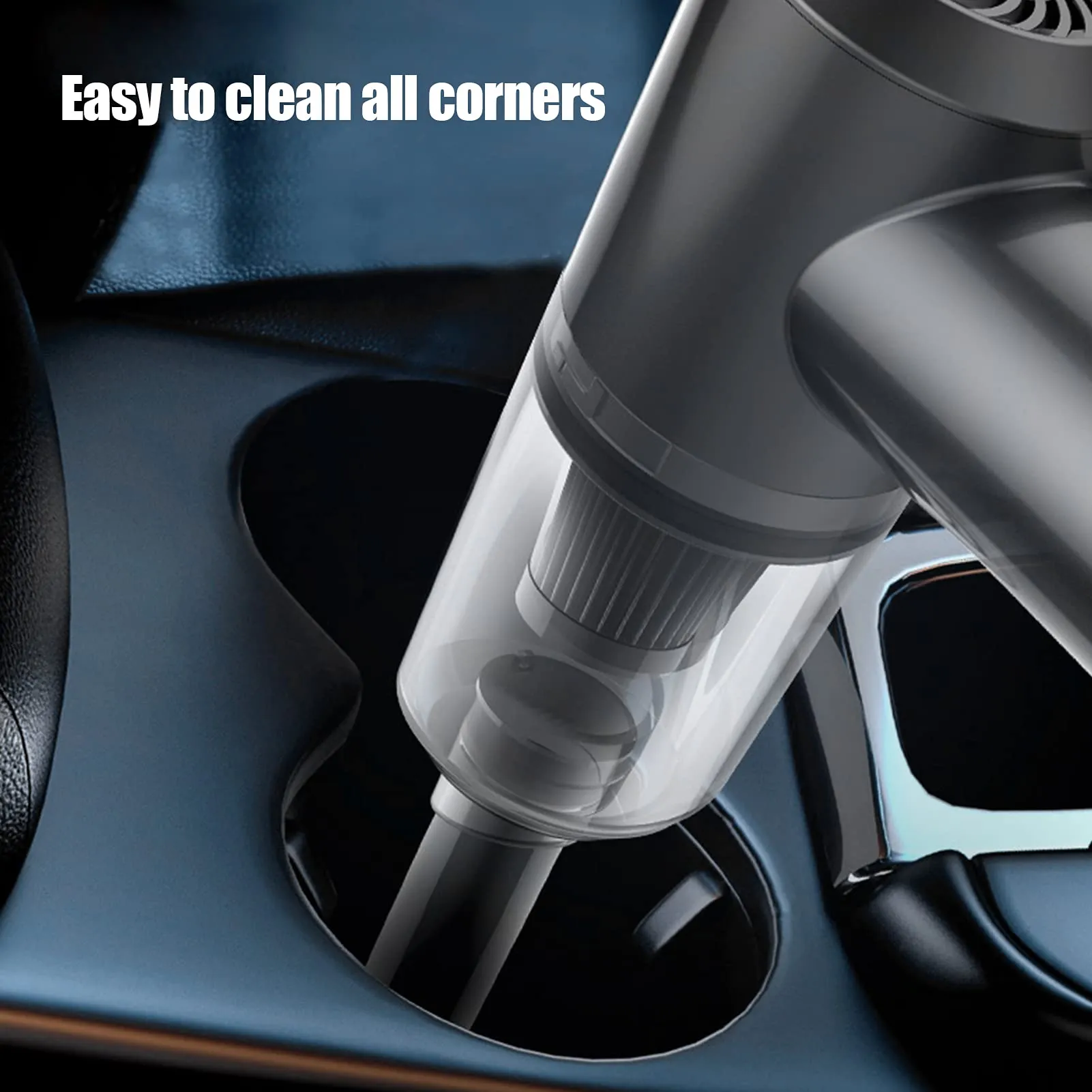 Sonew Mini Cordless Handheld Vacuum Cleaner with Transparent Storage for Home and Office Use - Image 3