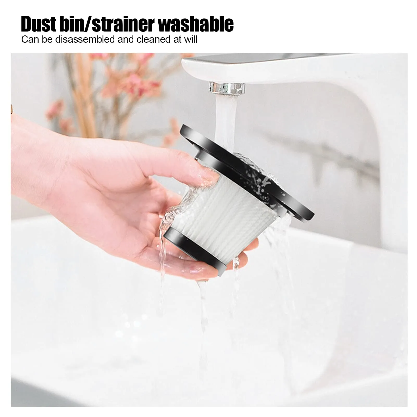 Sonew Mini Cordless Handheld Vacuum Cleaner with Transparent Storage for Home and Office Use - Image 7