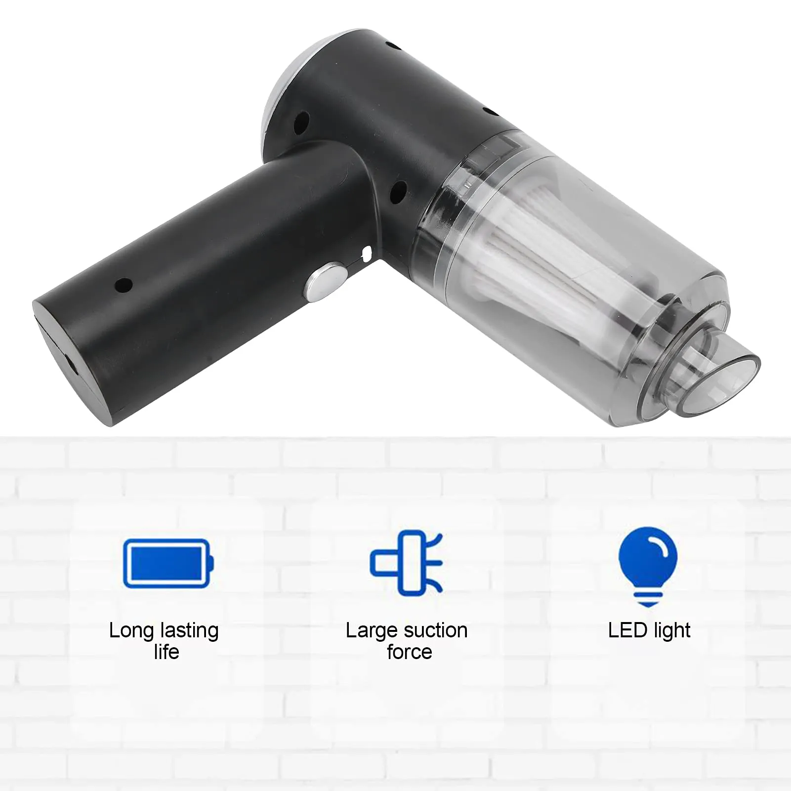 Sonew Mini Cordless Handheld Vacuum Cleaner with Transparent Storage for Home and Office Use - Image 9