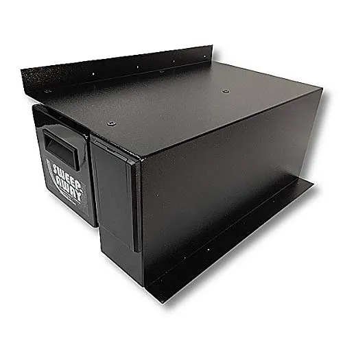 Sweep-Away Kitchen Cabinet Vacuum - Right Side Mount - White Inlet Faceplate for Easy Clean-Up - Image 2