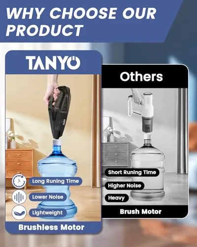TANYO Cordless Handheld Vacuum Cleaner 12000 Pa Suction with HEPA Filter for Home and Car - Image 3