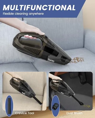 TANYO Cordless Handheld Vacuum Cleaner 12000 Pa Suction with HEPA Filter for Home and Car - Image 6