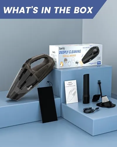 TANYO Cordless Handheld Vacuum Cleaner 12000 Pa Suction with HEPA Filter for Home and Car - Image 9