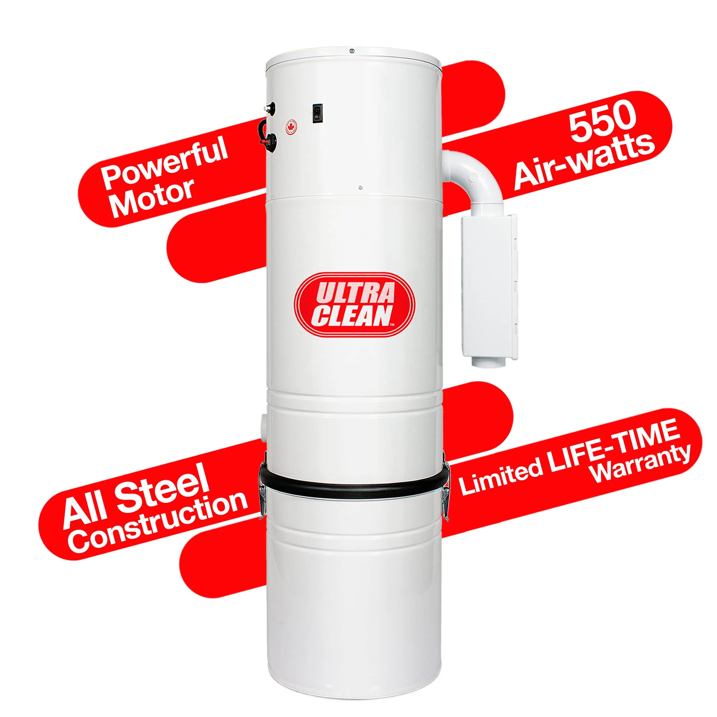 Ultra Clean SC200 Central Vacuum Power Unit for Homes Up to 7,500 sq.ft - Made in Canada - Image 5