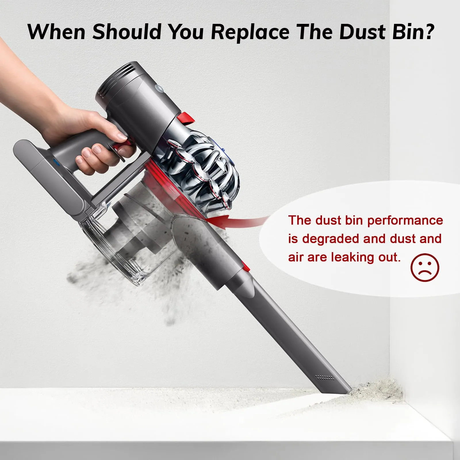 Upgraded Dust Bin for Dyson V7 V8 SV10 SV11, High-Quality Canister Replacement Parts - Image 7