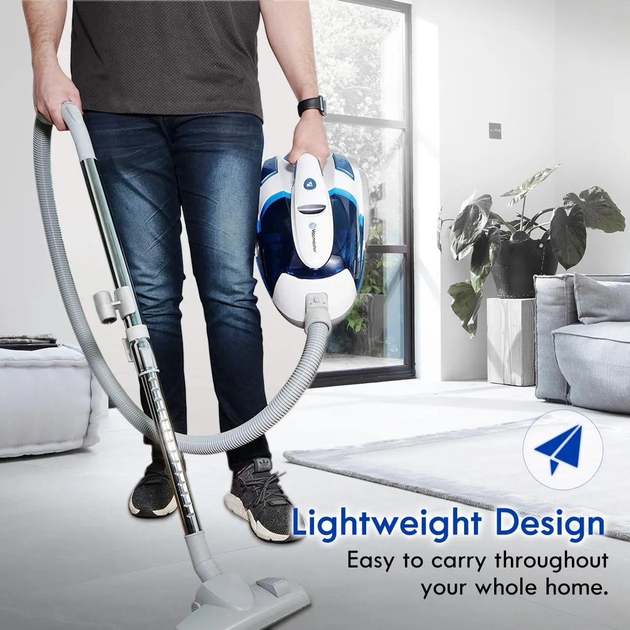 Vacmaster Bagless Canister Vacuum Cleaner - Lightweight, Washable HEPA Filter, 18kpa Suction Power - Image 5