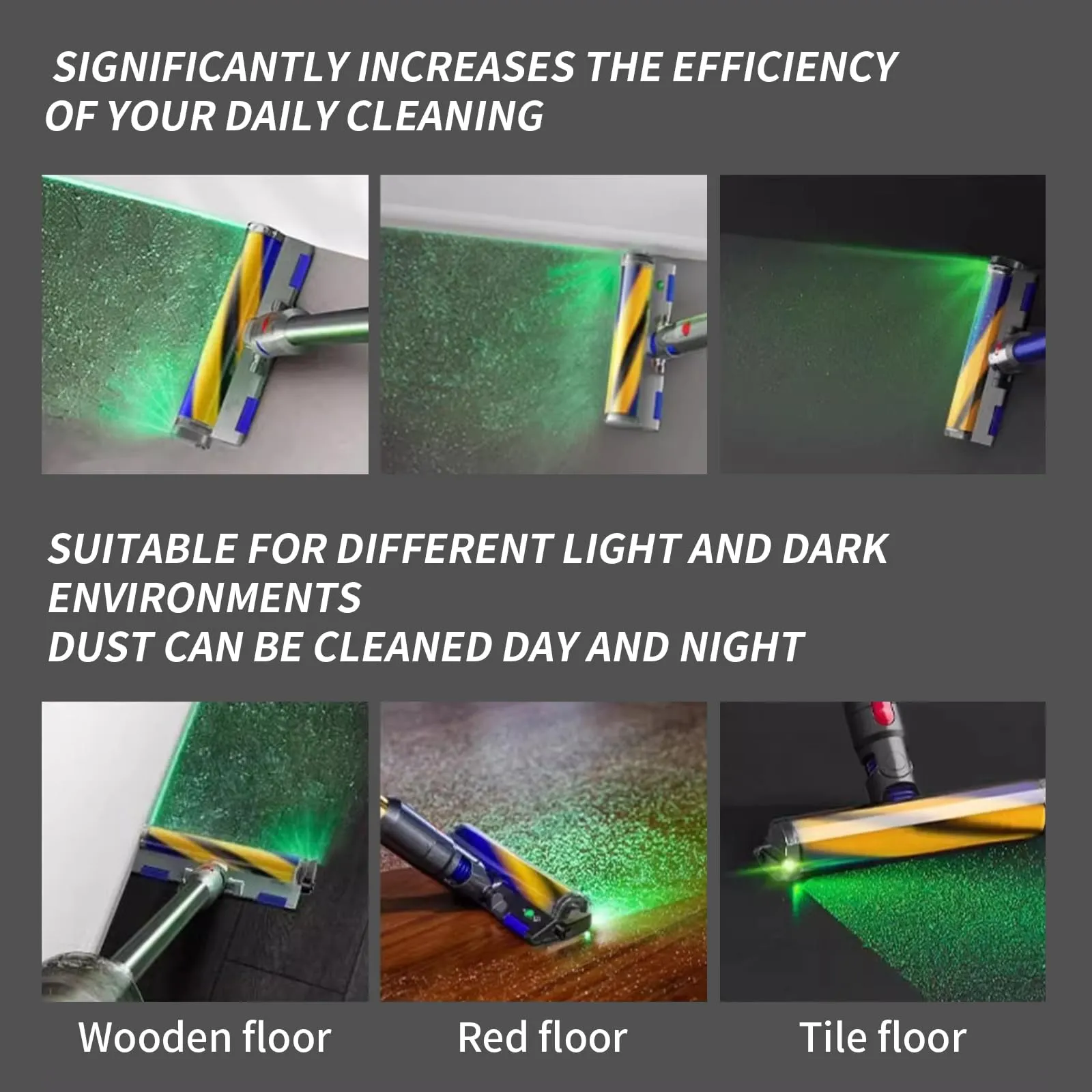 Led Dust Light Vacuum Cleaner Dust Display Light - 240mAh LED Attachment For Pet Hair ...