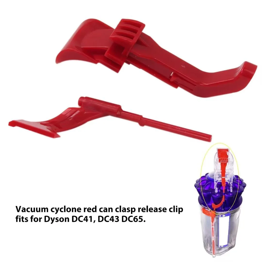 Vacuum Cyclone Red Canister Release Clip for Dyson DC41, DC43, DC55, DC65 Models - Image 3
