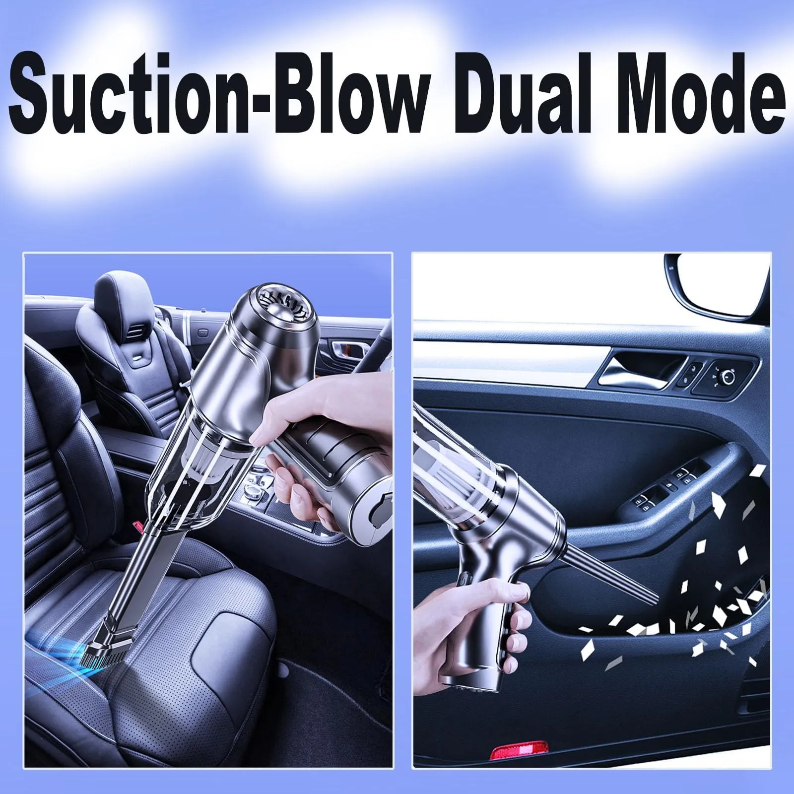 Vortix Electric Air Duster & Vacuum - 12000PA High Power Handheld Cleaner in Green for Versatile Cleaning - Image 2