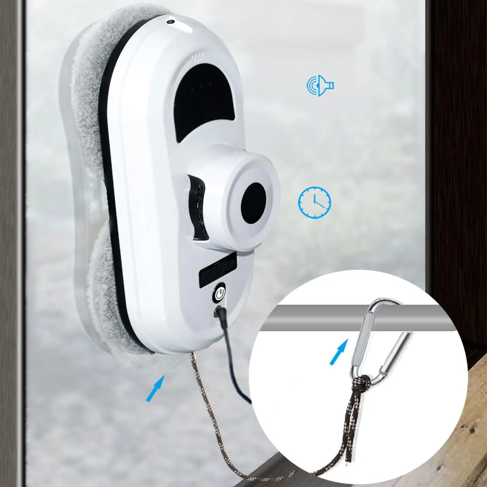 Window Cleaner Robot With 2800Pa Suction, Remote Control, Double Disc ...