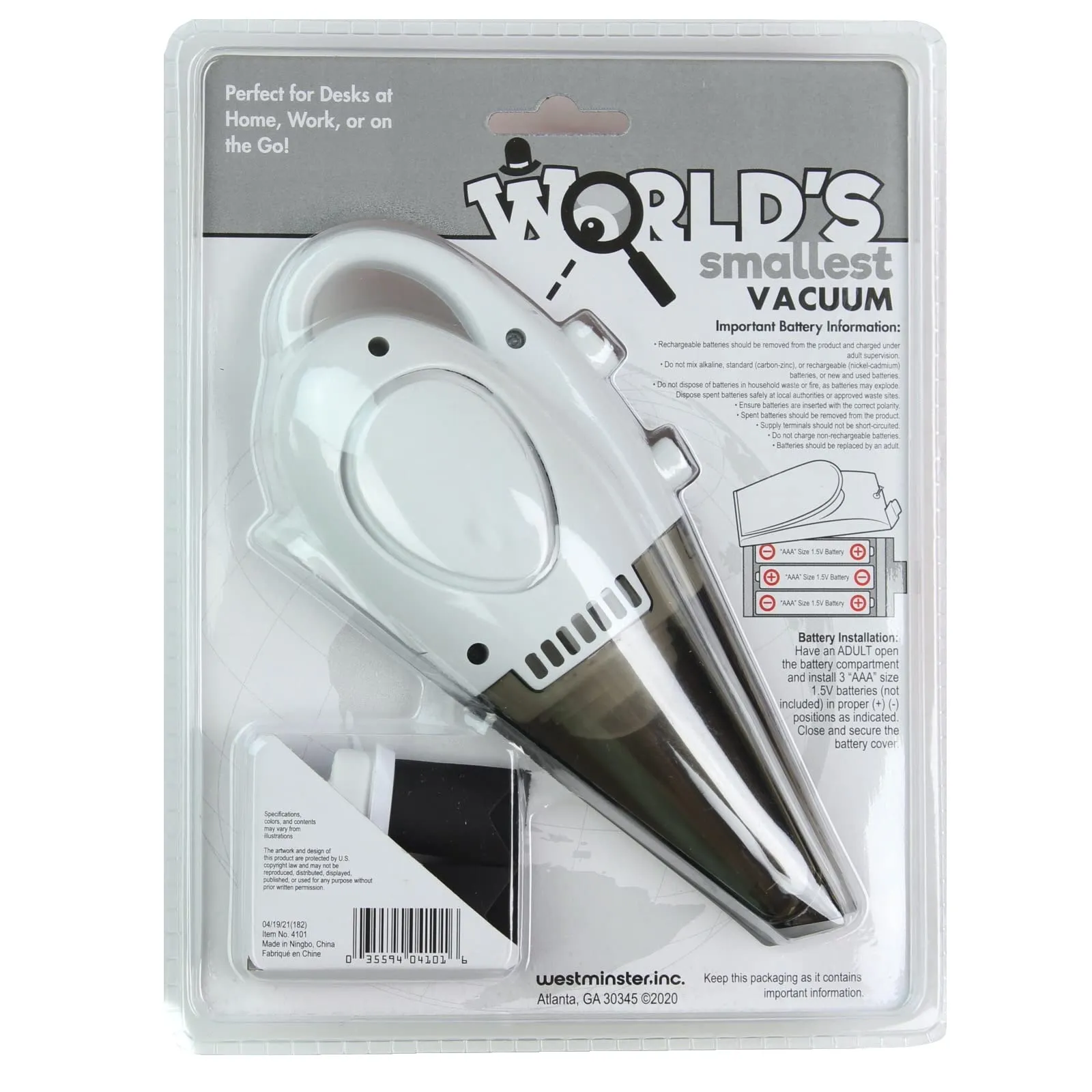 World's Smallest Vacuum - Portable USB Handheld Cleaner with Ergonomic Design and Attachments - Image 2