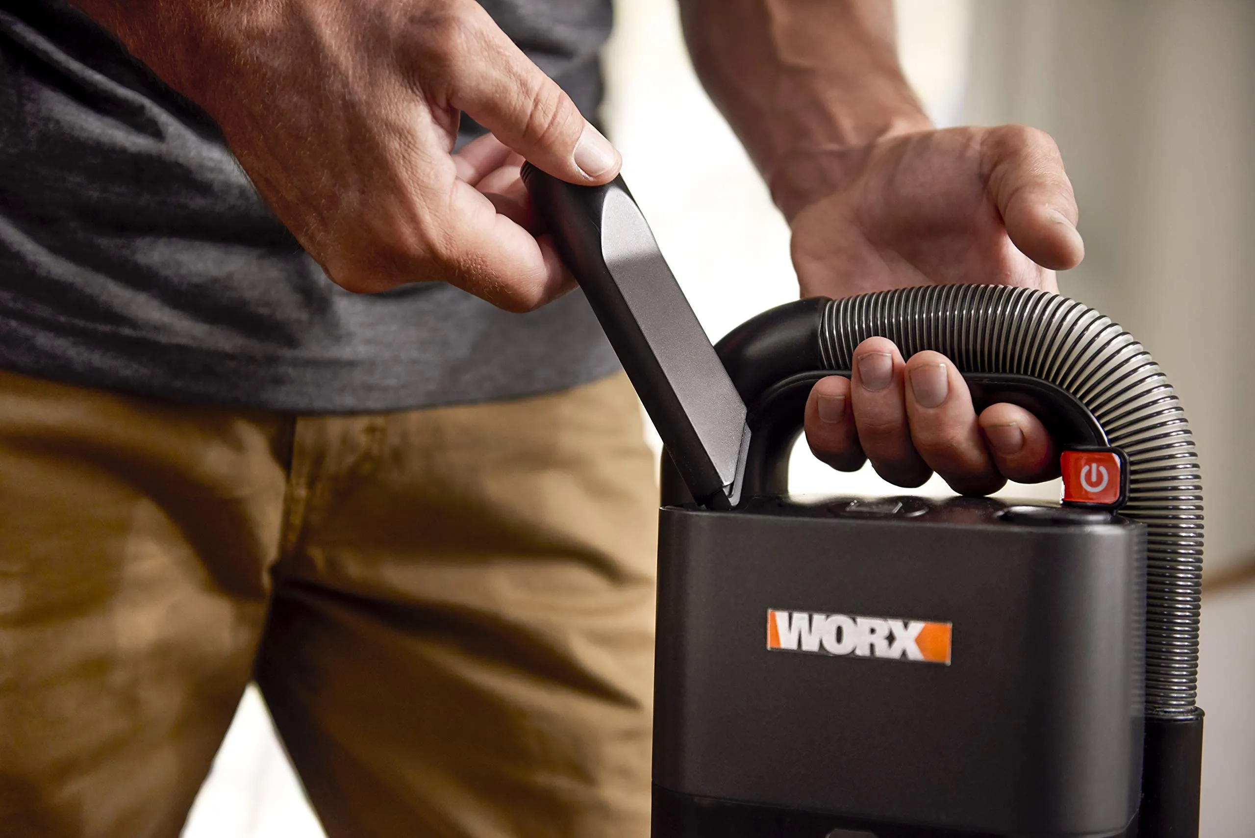 WORX WX030L.9 20V Cordless Cube Vac - Lightweight, Powerful Suction, Easy Empty, Black - Image 8