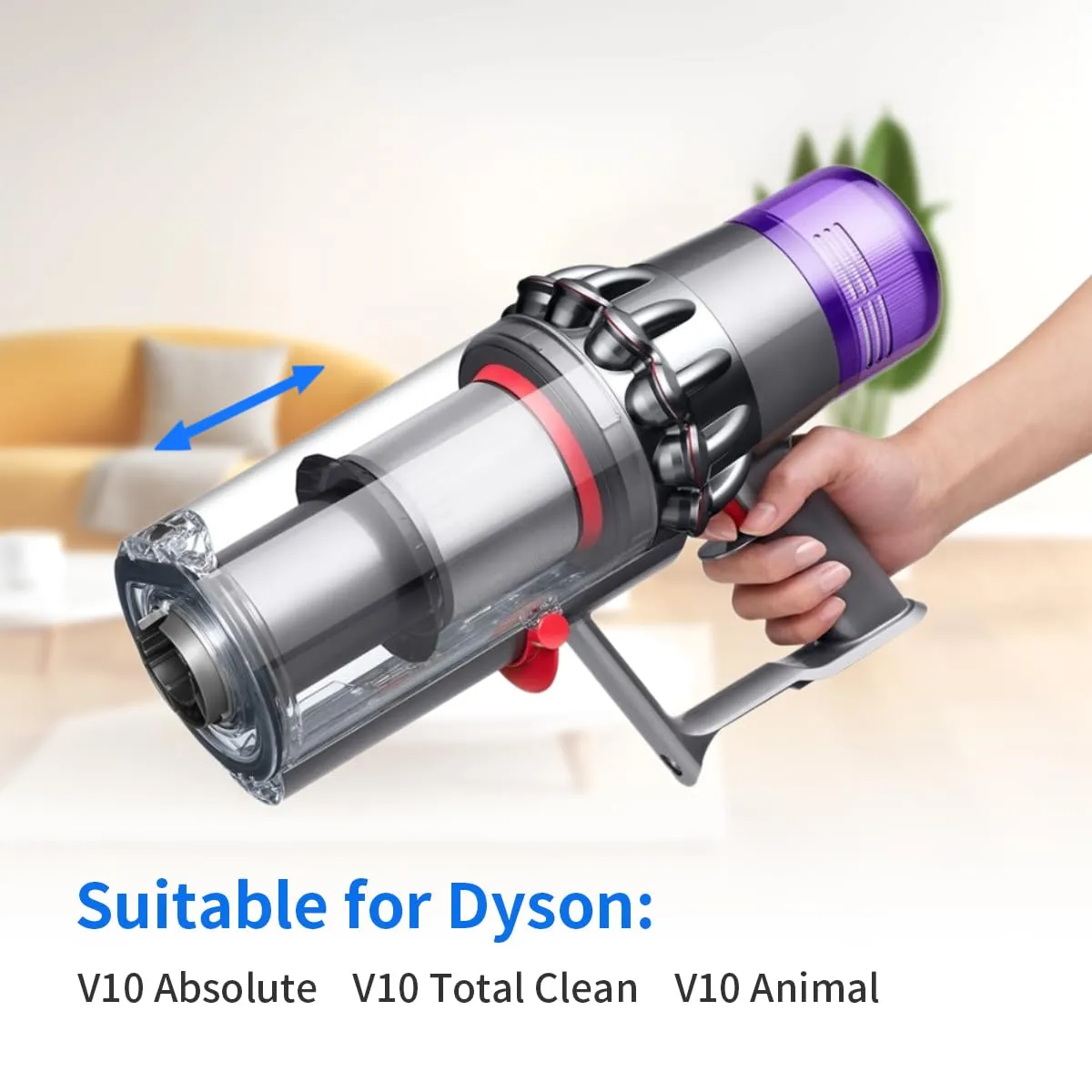 WuYan Upgraded Dust Bin for Dyson V10 Vacuum Cleaner - High-Quality Replacement Canister - Image 5