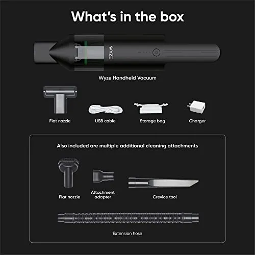WYZE Handheld Vacuum Cleaner - Cordless, 16,800Pa Suction, Lightweight, Fast Charging, Ideal for Pets, Home & Car - Image 7